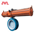 JL Corrosion-resistant fluorine lined pneumatic butterfly valve